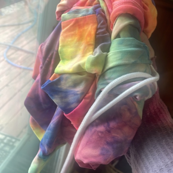 BiBi sz Small hoodie, lightweight tie dye NEON - Picture 6 of 6